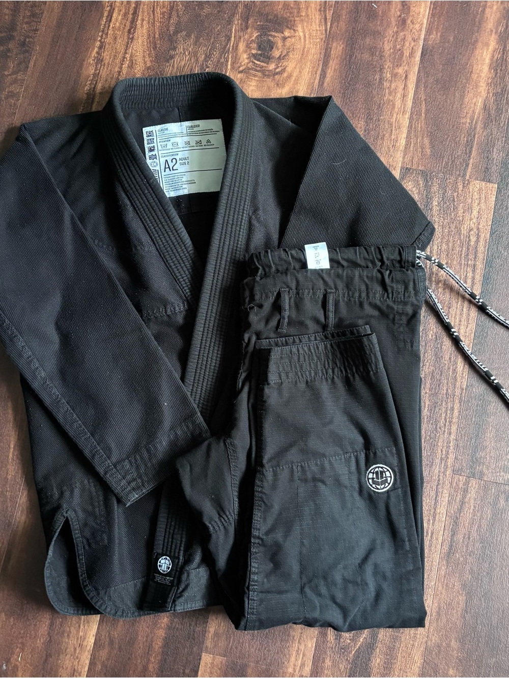 Tatami jujitsu set size a2 m/l Black Martial Arts Jacket & Pants Set